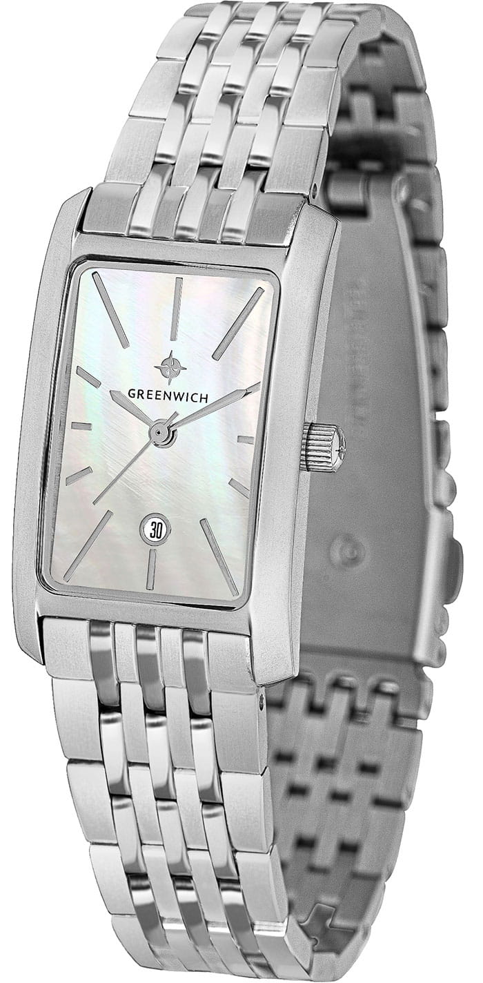 Greenwich Greenwich Vesta GW 511.10.13 кварцевые женские часы часы крупный план перламутровый циферблата